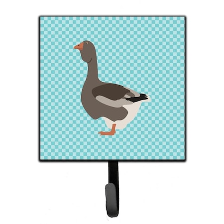 Carolines Treasures Toulouse Goose Blue Check Leash or Key Holder BB8071SH4